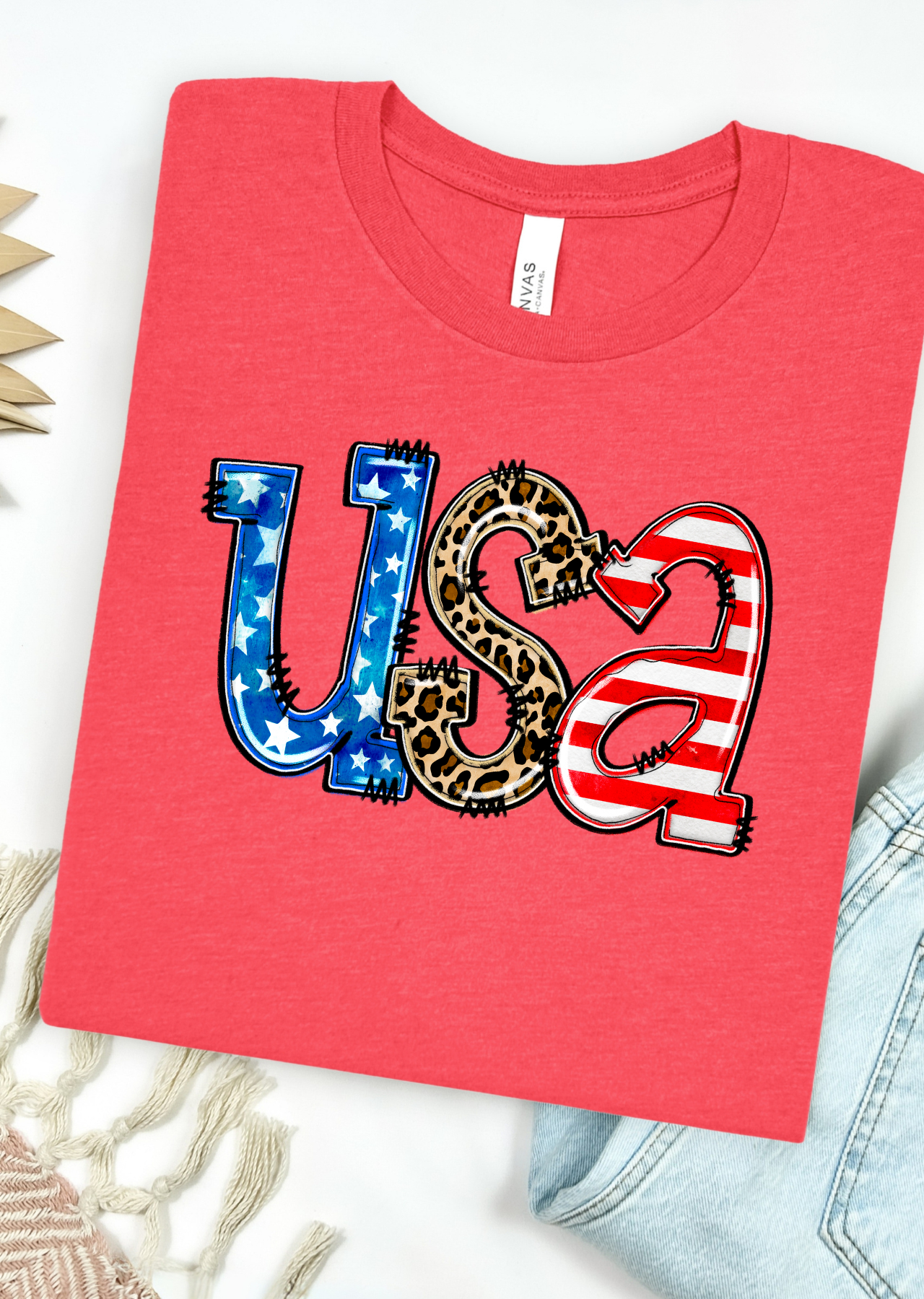Patriotic Patchwork T-Shirt, Tank