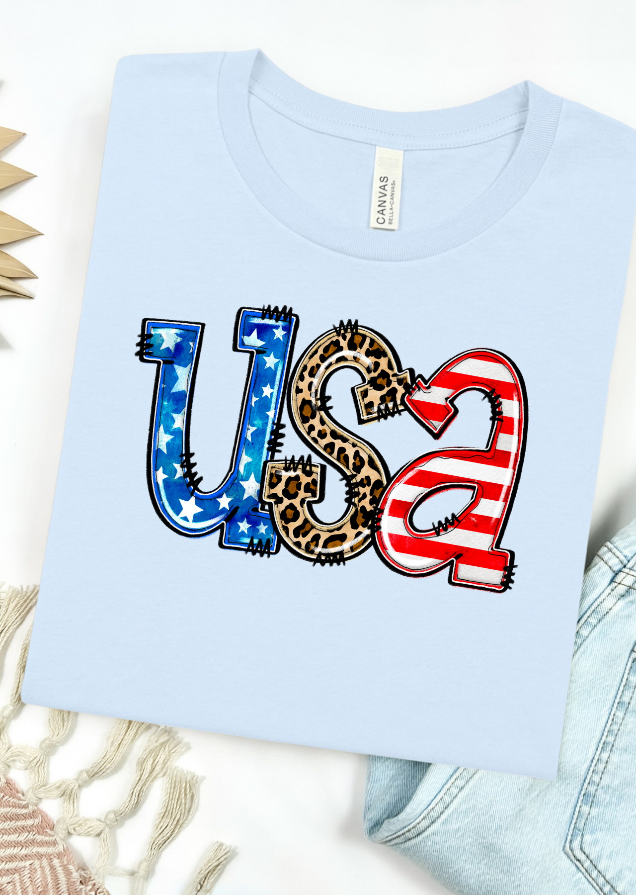 Patriotic Patchwork T-Shirt, Tank