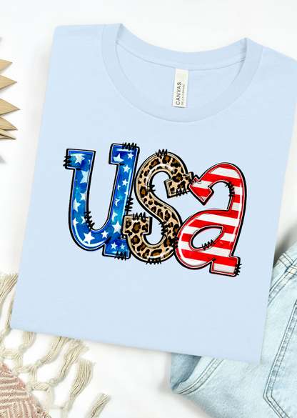 Patriotic Patchwork T-Shirt, Tank