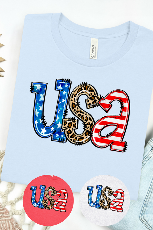 Patriotic Patchwork T-Shirt
