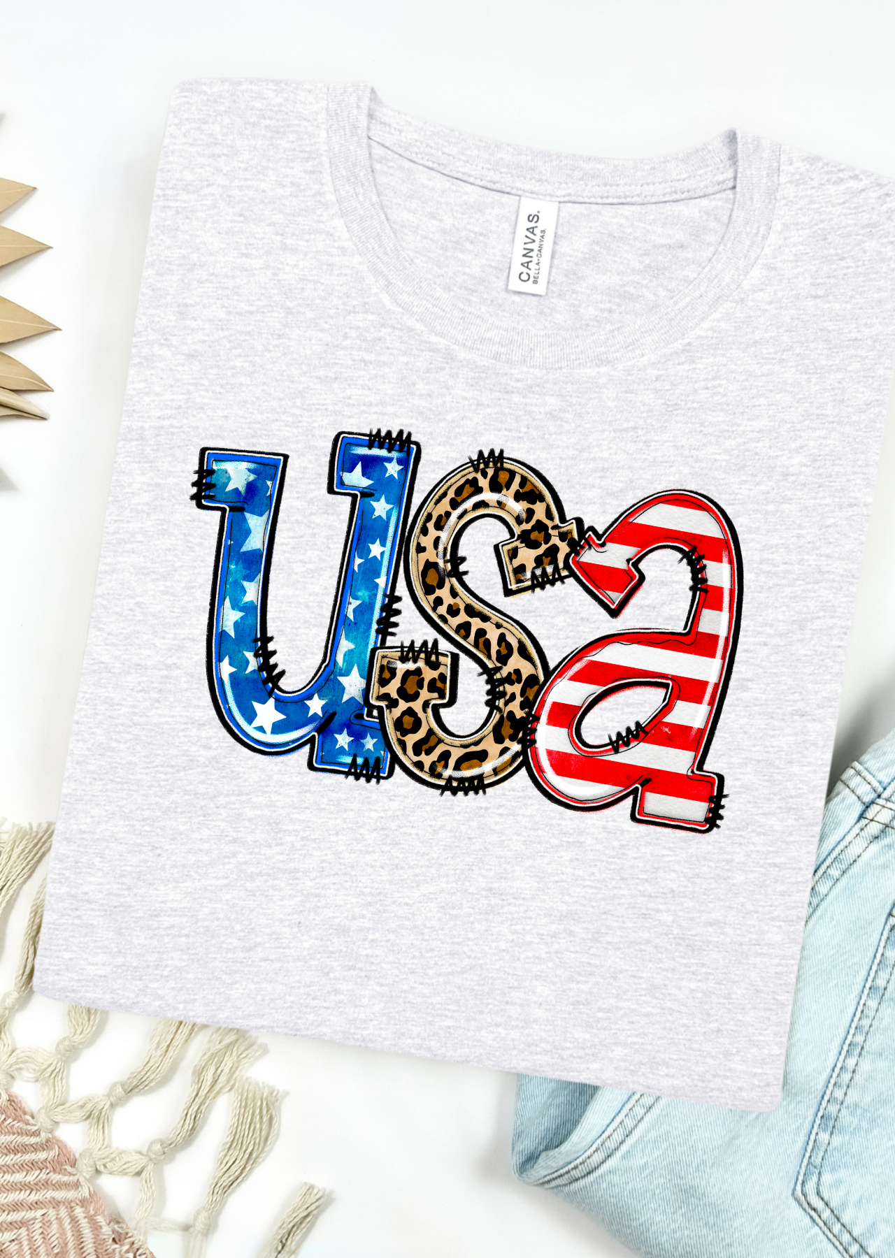 Patriotic Patchwork T-Shirt, Tank