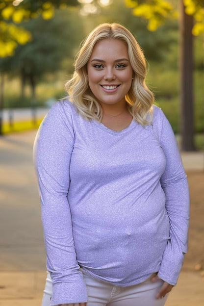 Powder Purple Long Sleeve