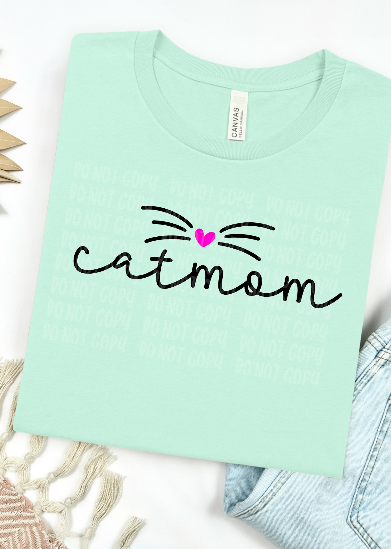 Cat Mom Bella Canvas T-Shirt